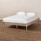 Baxton Studio Cielle Antique White Oak Finished Wood Queen Size Platform Bed Frame 161-10194 - alternate 8